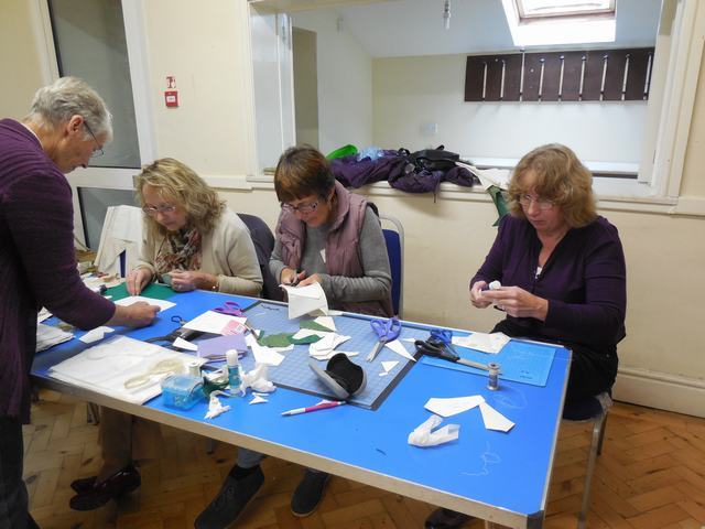 Rosemary, Caroline, Sue T and  Jan P,